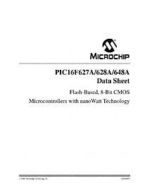 DataSheet PIC16F628A pdf